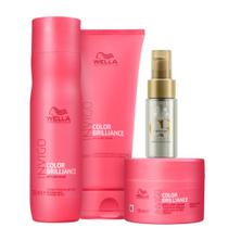 Kit Wella Professionals Color Brilliance Sh 250ml + Cond 200ml + Masq 150g + Oil Reflections Light 30ml