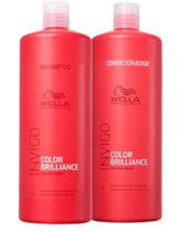 Kit wella professionals color brilliance shampoo 1l + condicionador 1l