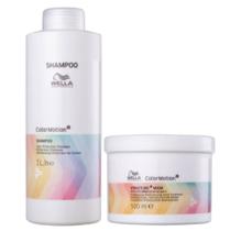 Kit Wella Professionals Color Motion+ - Shampoo 1000ml + Máscara 500ml
