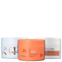 Kit Wella Professionals Cronograma Capilar Masq Enrich 150g + Masq Fusion 150g + Masq Oil Reflections 150g