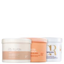 Kit Wella Professionals Cronograma Capilar Masq Enrich 500g + Masq Fusion 500g + Masq Oil Reflections 500g Kit Wella Professionals Cronograma Capilar Masq Enrich 500g + Masq Fusion 500g + Masq Oil Reflections 500g