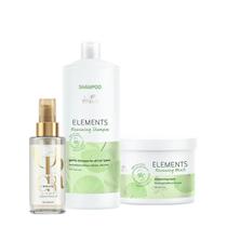 Kit Wella Professionals Elements Renewing Dupla de Salão Oil Light (3 produtos)