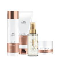 Kit Wella Professionals Fusion Reflections Home Care Oil Light 100 (4 produtos)