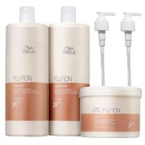 Kit Wella Professionals Fusion Salon Trio (Shampoo - Condicionador - Máscara) + Válvulas Pump Kit Wella Professionals Fusion Salon Trio (Shampoo - Condicionador - Máscara) + Válvulas Pump