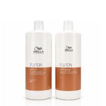 Kit Wella Professionals Fusion Shampoo 1L Condicionador 1L Reparação Intensa e Proteção Contra Quebra Kit Wella Professionals Fusion Shampoo 1L Condicionador 1L Reparação Intensa e Proteção Contra Quebra