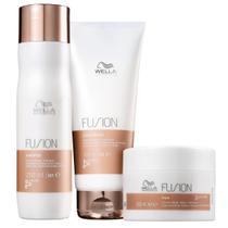 Kit Wella Professionals Fusion Shampoo 250ml + Condicionador 200ml + Máscara 150ml Kit Wella Professionals Fusion Shampoo 250ml + Condicionador 200ml + Máscara 150ml