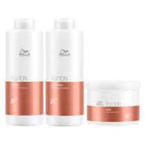 Kit Wella Professionals Fusion - Shampoo + Condicionador + Máscara - Tamanho Profissional