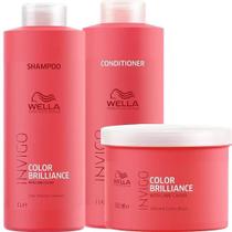 Kit Wella Professionals Invigo Color Brilliance Salon Trio (3 Produtos)