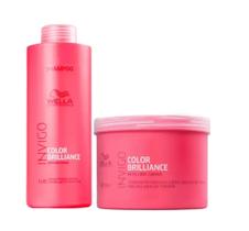 Kit Wella Professionals Invigo Color Brilliance Shampoo 1000ml+ Máscara 500g