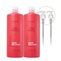 Kit Wella Professionals Invigo Color Brilliance Shampoo Extra 1L e Válvula (4 produtos)