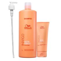 Kit Wella Professionals Invigo Nutri-Enrich Shampoo 1000ml + Condicionador 200ml + Válvula Pump Kit Wella Professionals Invigo Nutri-Enrich Shampoo 1000ml + Condicionador 200ml + Válvula Pump