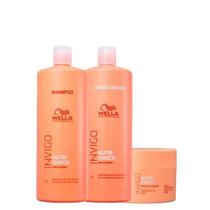 Kit Wella Professionals Invigo Nutri-Enrich Shampoo 1L + Condicionador 1L + Máscara 500g Kit Wella Professionals Invigo Nutri-Enrich Shampoo 1L + Condicionador 1L + Máscara 500g