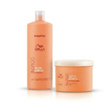 Kit Wella Professionals Invigo NutriEnrich Shampoo 1L Máscara 500ml