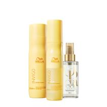 Kit Wella Professionals Invigo Sun Reflections Shampoo Leave-in Oil Light 100 (3 produtos)