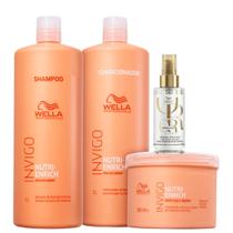Kit Wella Professionals Nutri Enrich Sh 1L + Cond 1L + Masq 500g + Oil Reflections Light 100ml Kit Wella Professionals Nutri Enrich Sh 1L + Cond 1L + Masq 500g + Oil Reflections Light 100ml
