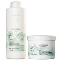 Kit Wella Professionals Nutricurls - Shampoo 1000ml + Máscara 500ml