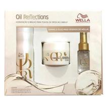 Kit Wella Professionals Oil Reflection Shampoo 250ml Máscara 150ml Óleo Light 30ml
