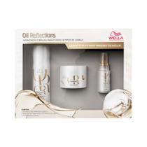 Kit Wella Professionals Oil Reflections Box Trio - Shampoo 250ml + Máscara 150ml + Oil Reflections Light 30ml