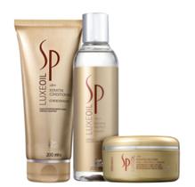 Kit Wella Professionals SP Luxe Oil Keratin - Shampoo 200ml + Cond 200ml + Máscara 150ml