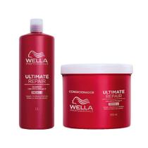 Kit Wella Professionals Ultimate Repair - Shampoo 1000ml e Condicionador 500ml Kit Wella Professionals Ultimate Repair - Shampoo 1000ml e Condicionador 500ml