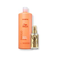 Kit Wella - Shampoo 1L Nutri-Enrich + Óleo Capilar 100ml Oil Reflections