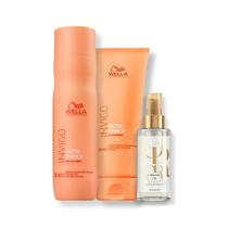 Kit Wella - Shampoo 250ml e Condicionador 200ml Nutri-Enrich + Óleo 100ml Oil Reflections Light