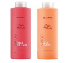 Kit Wella Shampoo Enrich + Shampoo Brilliance de 1 Litro