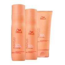 Kit Wella Shampoo Nutri-Enrich 250g, Shampoo Nutri-Enrich 250g, Condicionador Nutri-Enrich 200ml (3 Produtos) - Wella Professionals