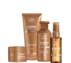 Kit Wella Ultimate Luxe Oil Sh+Cond+Masc+Óleo