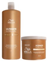 Kit Wella Ultimate Luxe Oil Shampoo 1L+ Máscara 500g