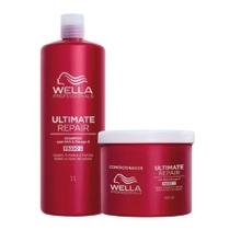 Kit Wella Ultimate Repair Shampoo 1000ml+ Condicionador 500g