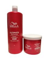 Kit Wella Ultimate Repair Shampoo 1000ml + Máscara 500g - Wella Professionals