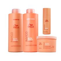 Kit WellaInvigo Nutri Enrich - Shampoo 1L + Condicionador 1L + Máscara 500ml + Leave-in 150ml