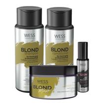 Kit Wess Blond Sh 250Ml+Cond 250Ml+Mask 200Ml+We Shine 45Ml