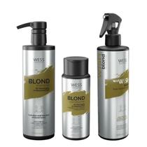 Kit Wess Blond Sh 500Ml + Cond 250Ml + We Wish M. 500Ml