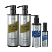 Kit Wess Blond Sh 500Ml+Cond 500Ml+Sleep 250Ml+Wewish 50Ml