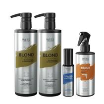 Kit Wess Blond Sh 500Ml+Cond 500Ml+Wewish 50Ml+Finish 250Ml