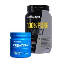 Kit Whey 100% Pure + Creatina 100% Pura Monohidratada 300g- Probiotica