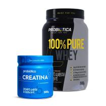 Kit Whey 100% Pure + Creatina 100% Pura Monohidratada 300g- Probiotica