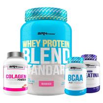 Kit Whey Blend 900G+ Creatina Foods 100G+ Bcaa Kit Whey Blend 900G+ Creatina Foods 100G+ Bcaa