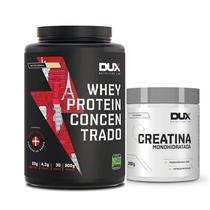 Kit Whey Concentrado 900g + Creatina 300g - Dux - Dux Nutrition Lab