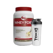 Kit Whey Fort 3W 900g Vitafor + Coqueteleira Tokio