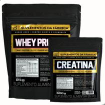Kit Whey ISO Blend 2Kg + Creatina 500g Suplemento da Fabrica Kit Whey ISO Blend 2Kg + Creatina 500g Suplemento da Fabrica