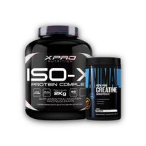 Kit Whey Iso X 2Kg - XPro + Creatina Animal 500g - Universal