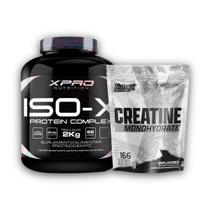 Kit Whey Iso X 2Kg - XPro + Creatina Monohydrate Pura 500g - Nutrex Research