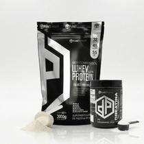 Kit Whey Protein 100% 2Kg + Creatina 100% Pura 300g - Planet Pharma -