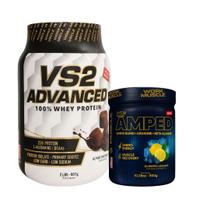 Kit Whey Protein 100% 907g + Blend de Aminoácidos MR Amped Kit Whey Protein 100% 907g + Blend de Aminoácidos MR Amped