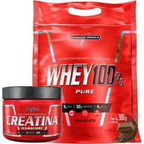 Kit Whey Protein 100% + Creatina 150G Pura - Integralmedica