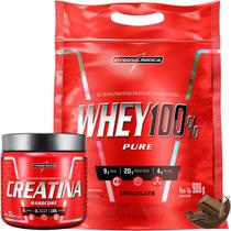 Kit Whey Protein 100% + Creatina 300g Pura - Integralmedica