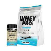 Kit Whey Protein 900g Creatina Pura 120 Cápsulas Proteína Ganho de Massa e Recuperação Muscular Kit Whey Protein 900g Creatina Pura 120 Cápsulas Proteína Ganho de Massa e Recuperação Muscular